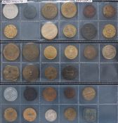 Six sheet of tokens and tallies relating to 'Refreshments': including canteens, messes,