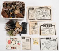 A group of vintage Star Wars figure weapons and accessories: