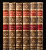 BINDINGS : Kingsley, Charles ( Novels), 6 vols, half calf two contrasting morocco labels,