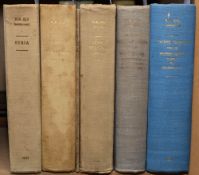 NAVAL INTELLIGENCE : 5 volumes - Syria ; Palestine & Transjordan; The Belgian Congo;