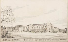 EXETER : Original Architects' Drawing, 