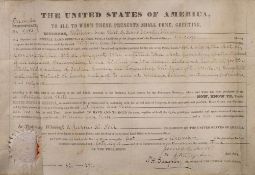 POLK, President James, K : Manuscript Pre-emption document U.S.A.