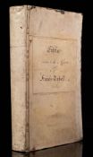 MANUSCRIPT ACCOUNT BOOK & WILL : *This book contains (copious) entries regarding the Will and