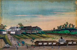 IMPORTANT JAPANESE WATERCOLOUR/PHOTOGRAPH ALBUM : circa 1860s.