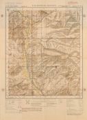 CENTRAL ASIA : a collection of nine large sheet maps printed on paper and linen,including,