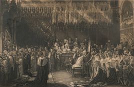 HENRY THOMAS RYALL [1811-1867] AFTER HAYTER- The Coronation of Queen Victoria,:- engraving,