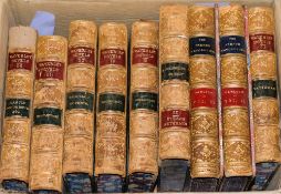 BINDINGS : Shakespeare, William, The Works, 3 vols, half calf one board detached, 8vo, 1887.