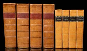 JOHNSON, Samuel - A Dictionary of the English Language : 4 vols, quarter calf,