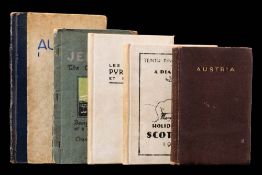 MANUSCRIPT BOOKS : Five hand made books with illustrations by A. W.