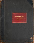 TREGREHAN ESTATE : 30 double-page hand coloured estate maps based on the Ordnance Survey 25.