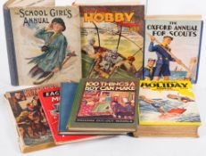 SEXTON BLAKE ANNUAL : org. pictorial wrappers, 4to, c1940s. With 7 other children's annuals etc.