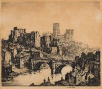 HIRSTD, Norman, Durham Cathedral: etching, size : 350 x 300 mm, F & G.