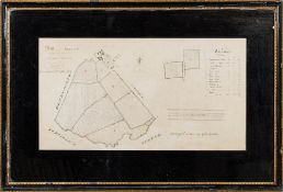 MANUSCRIPT ESTATE MAP : 