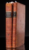 A NEAR OBSERVER - The Battle of Waterloo, 2 vols, plates, complete, full calf one board nearly off,