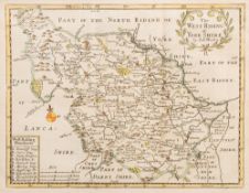 MORDEN, Robert - Sussex : hand coloured map, 415 x 340 mm, foxing, F & G, c1695.