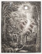 TANNER, Robin : two etched plates of untitled rural scenes signed in pencil in the margin, n.d.