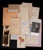 SUFFRAGETTES : an unusual collection of signed letters,photos, and ephemera,