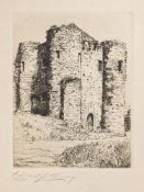 CHERRY, Edward : 15 smaller size etchings mainly of ancient buildings,