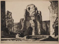 BOUVERIE-HOYTON Edward [1900-1988]- Roman Theatre,:- etching, signed in pencil,