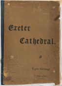EXETER CATHEDRAL : Eight Etchings By H. Sheppard Dale - loosely contained in portfolio, 1891.
