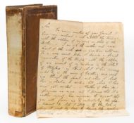 BYRON, Lord - Facsimile letter printed by lithography.