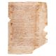 Leaf from a Sacramentary or Ritual, in Latin, decorated manuscript on parchment [probably France - Image 2 of 2