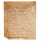 Leaf from an early copy of Arator, De Actibus Apostolorum, in Latin verse, with an apparently un - Image 2 of 2