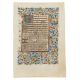 Two leaves from an opulently illuminated Book of Hours, Use of Rome, in Latin, manuscript on parc - Image 3 of 4