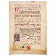Two leaves from an antiphonal from a Flemish charterhouse, with initial and decorated border, in - Image 1 of 4