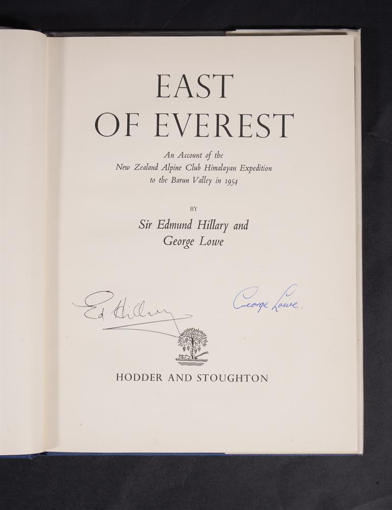 Ɵ HILLARY, Edmund. and LOWE, George. East of Everest. SIGNED, first edition, 1956. (1) - Image 2 of 2