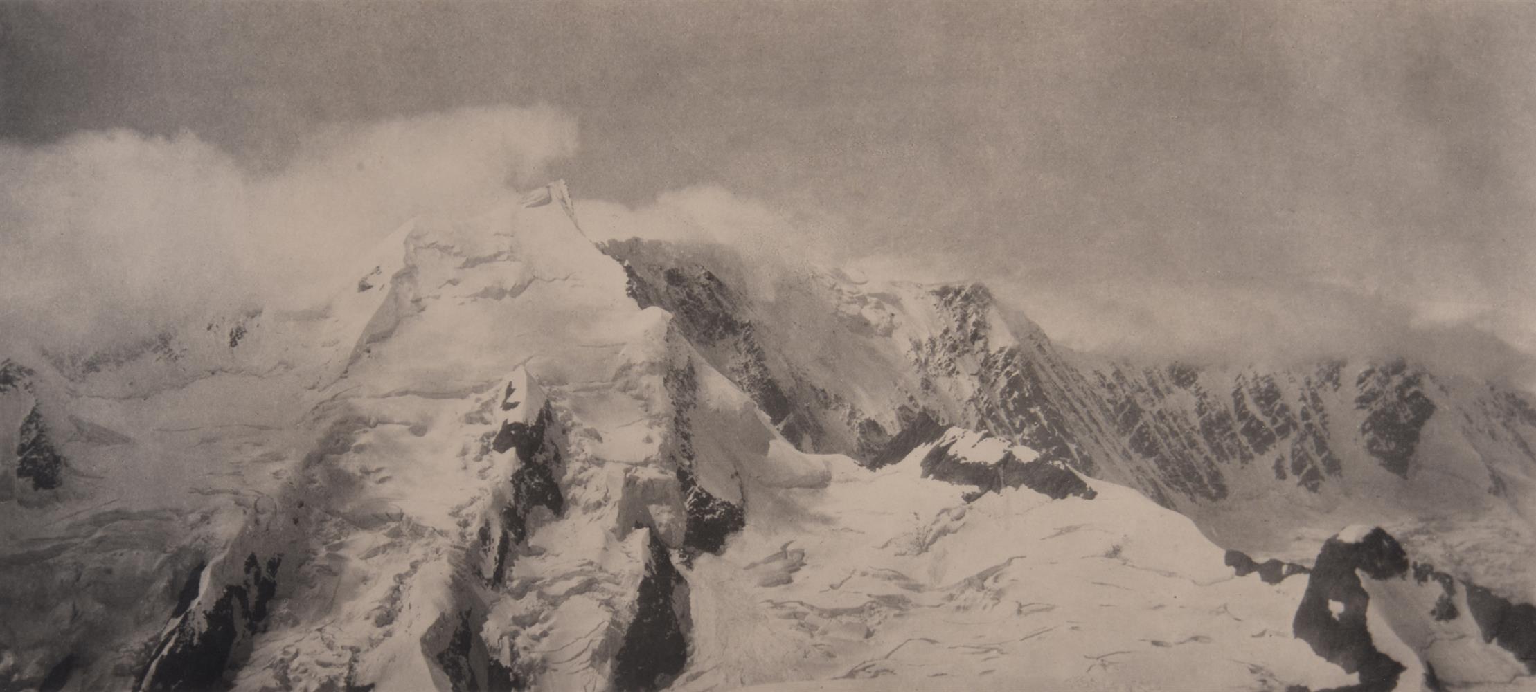 PHOTOGRAPH: FRANK SMYTHE. (British, 1900 - 1949). Fiescherhorn - Near Grindelwald. SIGNED. - Image 2 of 4