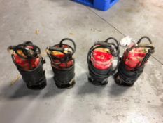 (4) Multiquip Submersible Pumps, Model ST-2040T. Located in Mt. Pleasant, IA.