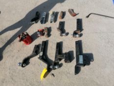 (13) Trailer & Trucks Attachments & (1) Bucket of Bolts. Located in Mt. Pleasant, IA.