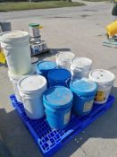 (1) Pallet of Concrete Chemical Buckets. Located in Mt. Pleasant, IA.