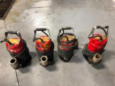(4) Multiquip Submersible Pumps, Model ST-2040T. Located in Mt. Pleasant, IA.