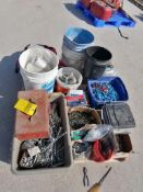 (1) Pallet of Nails & Screws. Located in Mt. Pleasant, IA.