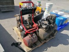(1) Pallet of Air Tanks & Power Washer for Parts. Located in Mt. Pleasant, IA.