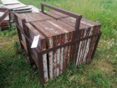 (33) 3' x 2' Steel Ply Forms 6-12 Hole Pattern, Basket is Included. Located in Lake Crystal, MN.