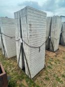 (13) 3' x 8' Wall-Ties Textured Brick Aluminum Concrete Forms 8