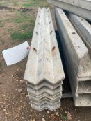 (15) 4' W's Wall-Ties Smooth Aluminum Concrete Forms 8