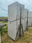 (13) 3' x 8' Wall-Ties Textured Brick Aluminum Concrete Forms 8