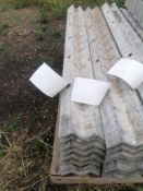 (10) 4' W's Wall-Ties Textured Brick Aluminum Concrete Forms 8