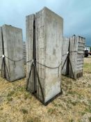 (14) 3' x 9' Wall-Ties Smooth Aluminum Concrete Forms 6-12 Hole Pattern, Basket is included. Located