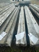 (4) 9' W's Wall-Ties Textured Brick Aluminum Concrete Forms 6-12 Hole Pattern. Located in Lake Cryst