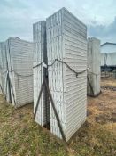 (13) 3' x 8' Wall-Ties Textured Brick Aluminum Concrete Forms 8