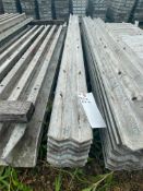 (10) 8' W's Wall-Ties Textured Brick Aluminum Concrete Forms 8
