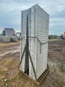 (10) 3' x 8' Wall-Ties Textured Brick Aluminum Concrete Forms 8