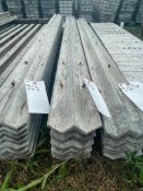 (10) 8' W's Wall-Ties Textured Brick Aluminum Concrete Forms 8