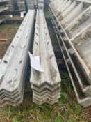 (9) 8' W's Wall-Ties Smooth Aluminum Concrete Forms 8