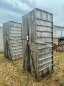(16) 3' x 8' Wall-Ties Smooth Aluminum Concrete Forms 8